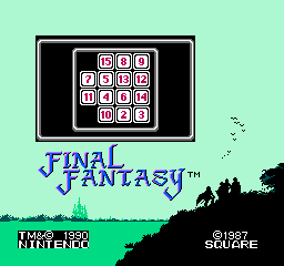 final fantasy nes tile game