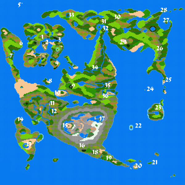 dragon warrior ii world map