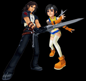 kingdom hearts coliseum leon & yuffie