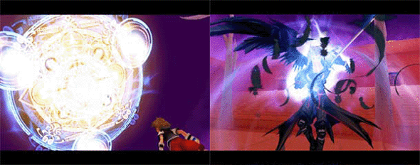 kingdom hearts platinum match septhiroth fight